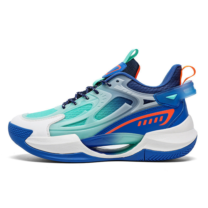 Four Seasons New Luminous Mesh Breathable Men's Shoes Casual Trendy Basketball Shoes High Elastic Cushioning Wear-Resistant Non-Slip Sports Shoes
