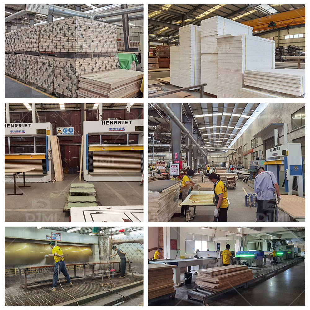 Guangdong Daji Custom High Quality Bedroom Door Internal Room Door Design Modern Interior Wooden Door