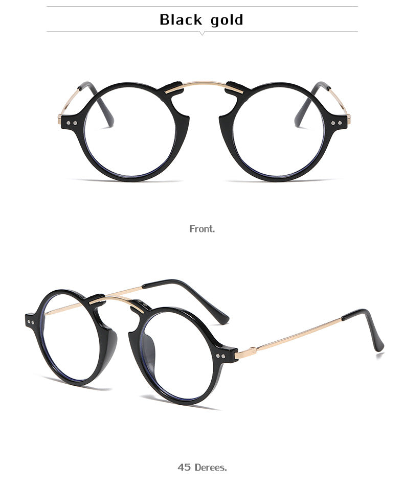 Steampunk Small Frame Sunglasses for Women, European and American Trendy Round Frame Sunglasses, Unique Street Style Glasses for Women sunglasses
