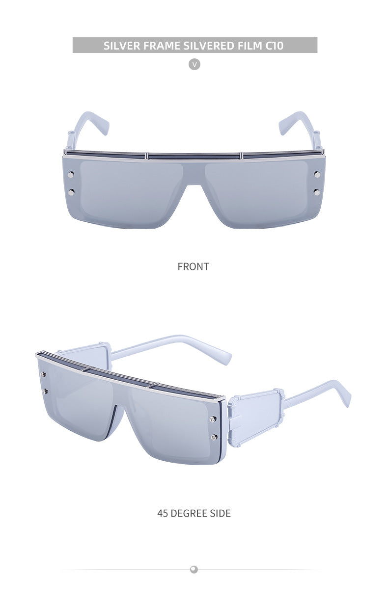 European and American Cyber Steampunk Square Frame Sunglasses for Men Trendy Y2K Wholesale Sunglasses and Eyeglasses sunglasses