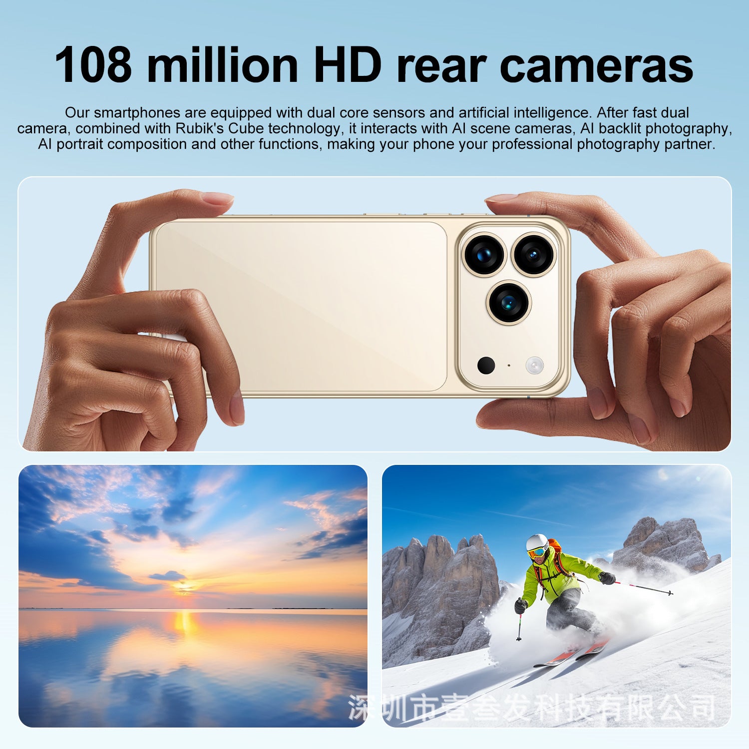 Mobile Phone i17Promax Large Screen6.9Inch1:1Replica Side Key Fingerprint17pro New Smartphone