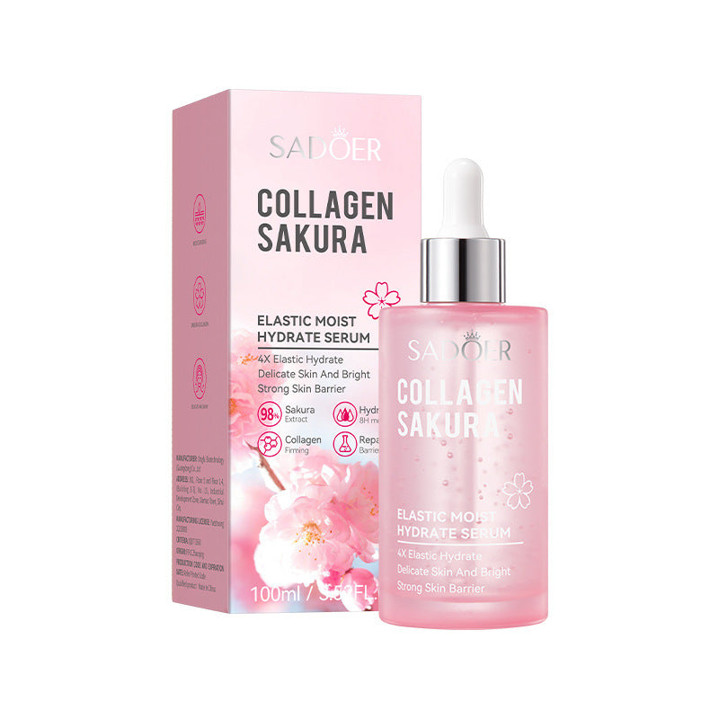 Full English Sakura Essence100ml SADOER Collagen elastic moisturizing essence  wholesale