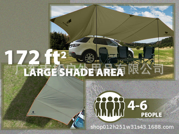 New Car Side Canopy Sunshade Outdoor Camping SUV Self-driving Car Side Awning Sunshade Rainproof Awning