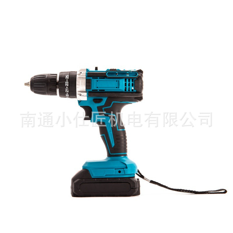 Brushless Lithium Battery Industrial Grade Cordless Drill Dual-Speed Impact Drill Household Multi-Function Electric Screwdriver One Battery One Charger