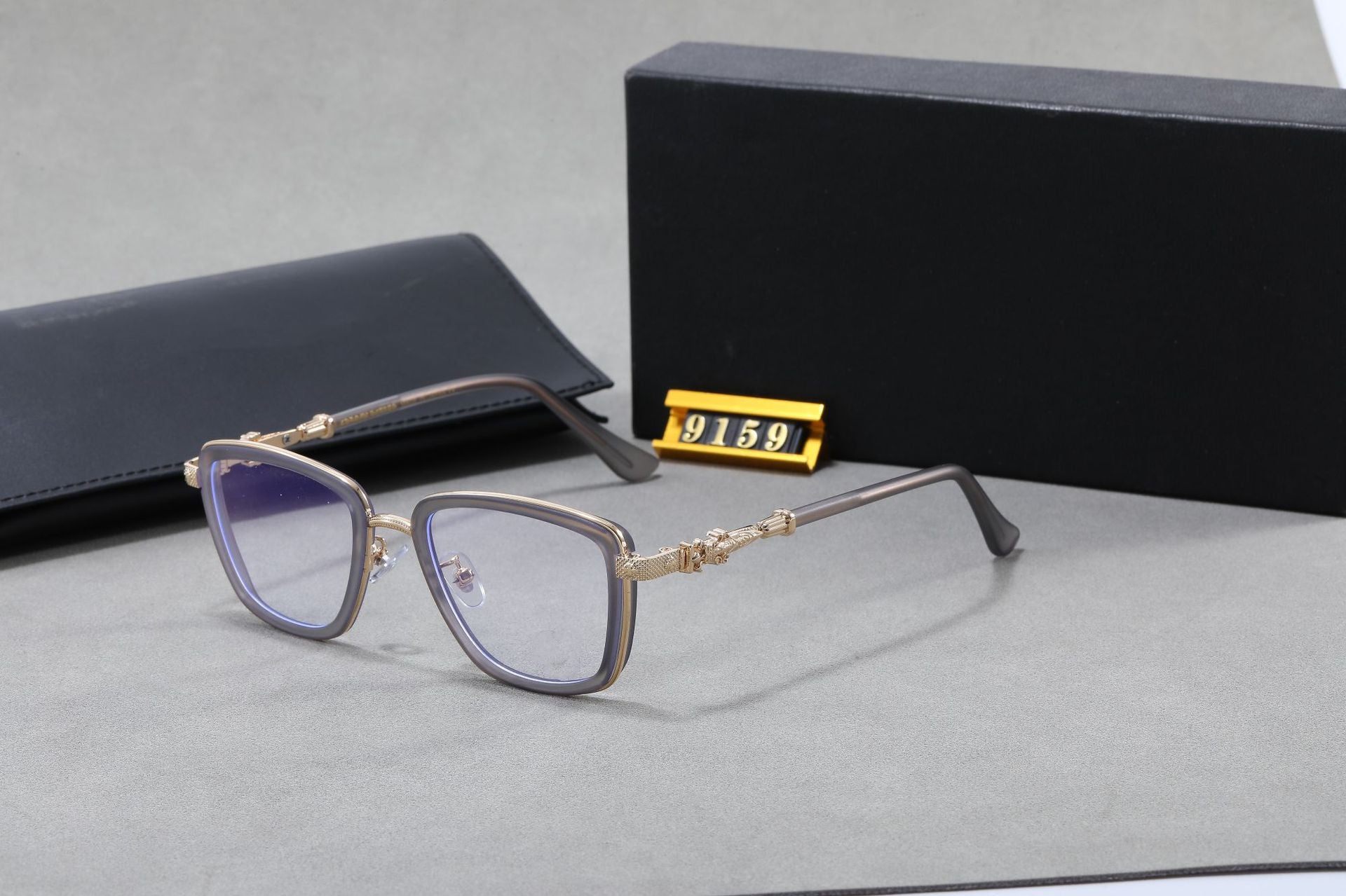 Crowe Style Pilot Double Bridge Sword Model Glasses Frame Large Size Men's Changeable Color Retro Wide Rim High Prescription