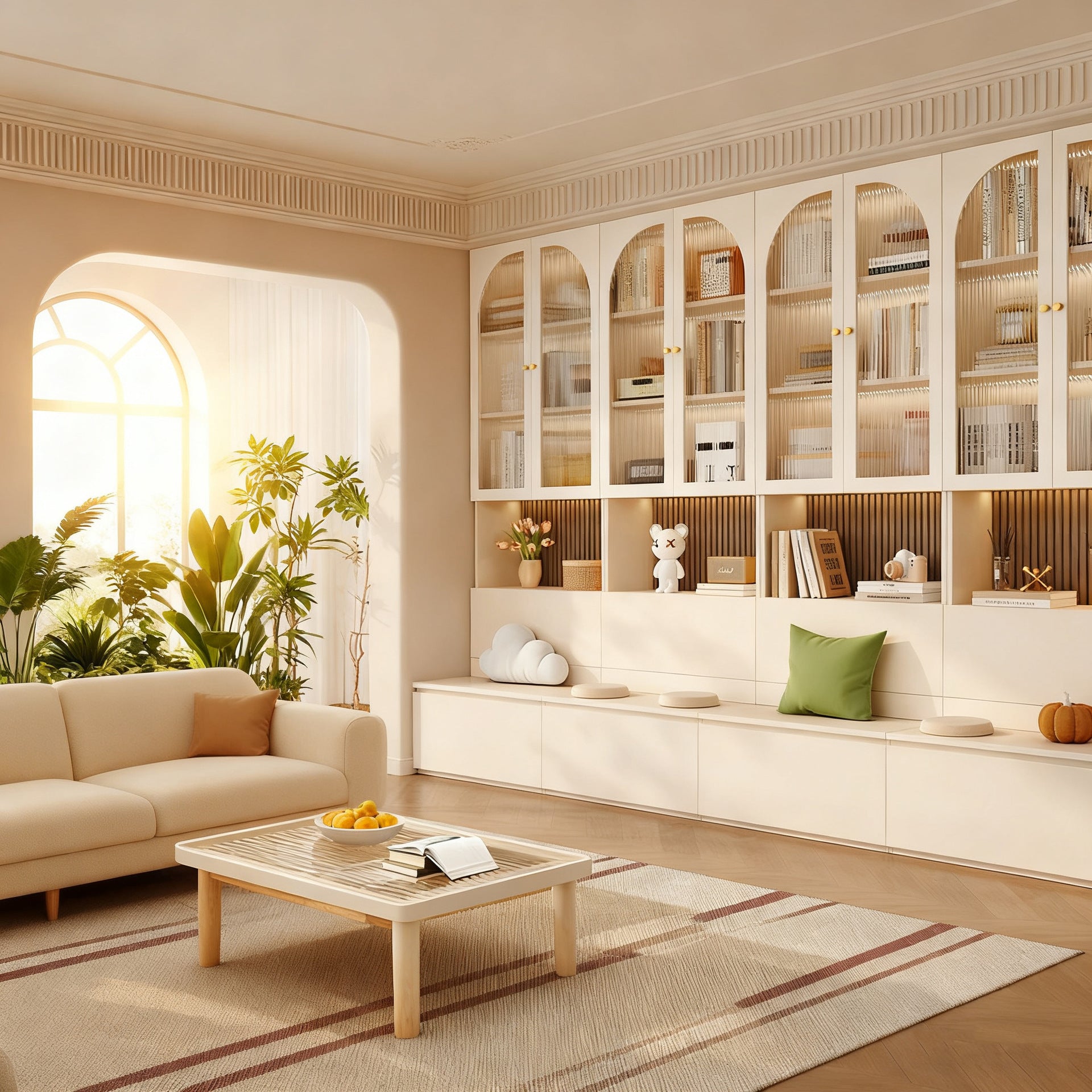 Custom Aluminum Alloy Bookshelf Card Holder Combination Bookshelf with Glass Door Display Cabinet Background Cabinet Storage Cabinet Integrated