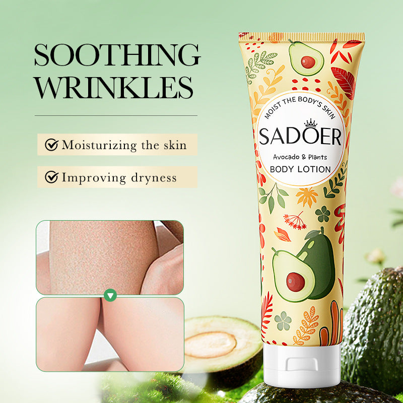 Avocado Body Lotion SADOER Autumn and winter moisturizing body cream cross-border foreign trade wholesale