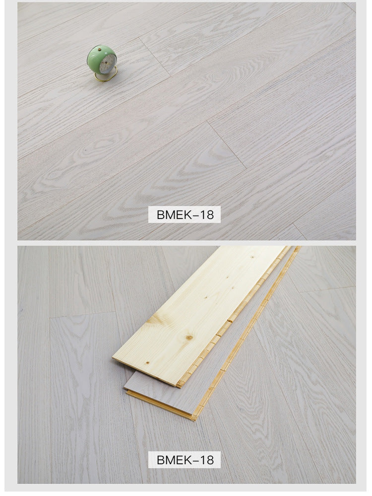 1.9North American Oak AB3.0mm Pure Three-Layer Solid Wood Composite Flooring, Floor Heating, Moisture-Proof, Locking Three-Layer Flooring