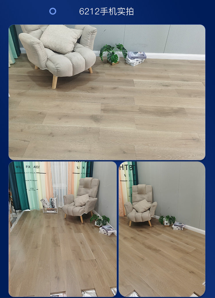 In-stock Solid Oak Flooring from Source Scar Modification Hand Scratch Pattern Original Wood Floor Solid Wood with Dragon Bone Design