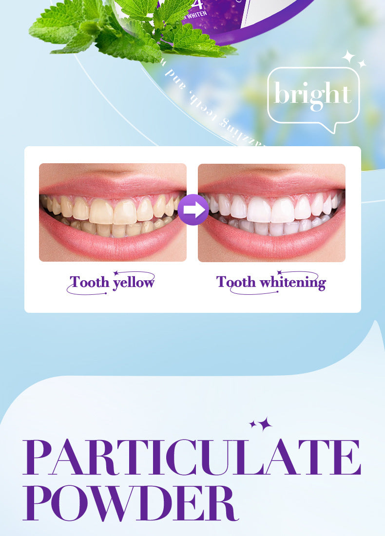 Full English V34Toothpowder50g SADOER Whitening Deep Cleaning Whitening Teeth Cleaning Powder  Foreign Trade Wholesale