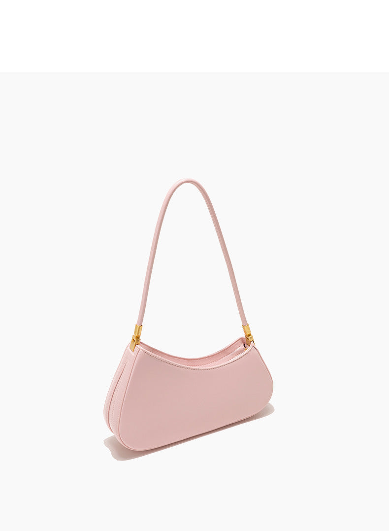 European and American Niche French Retro Underarm Fashion Women's Bag Light Luxury Simple Large Capacity Handbag Women's Single Shoulder Baguette Bag