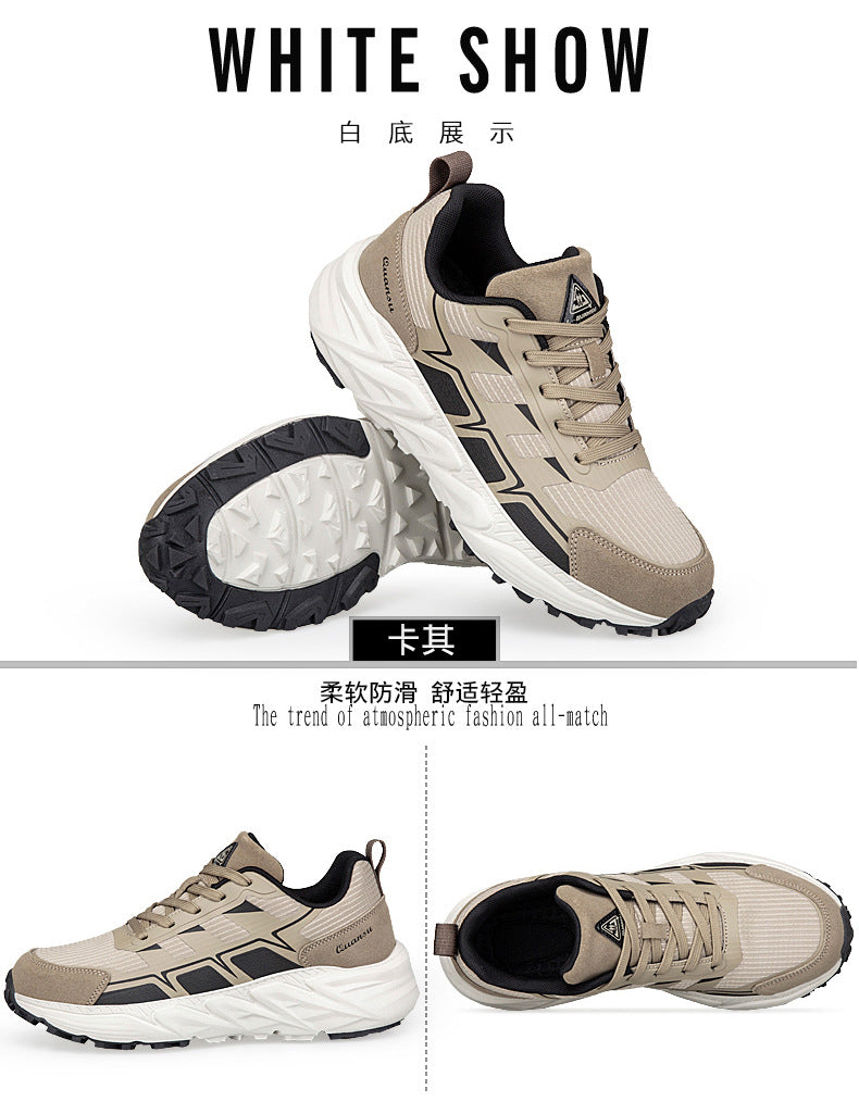Breathable Casual Versatile Sneakers2024Autumn New Anti-Slip Running Shoes for Teenagers Lightweight Shock-Absorbing Trendy Shoes