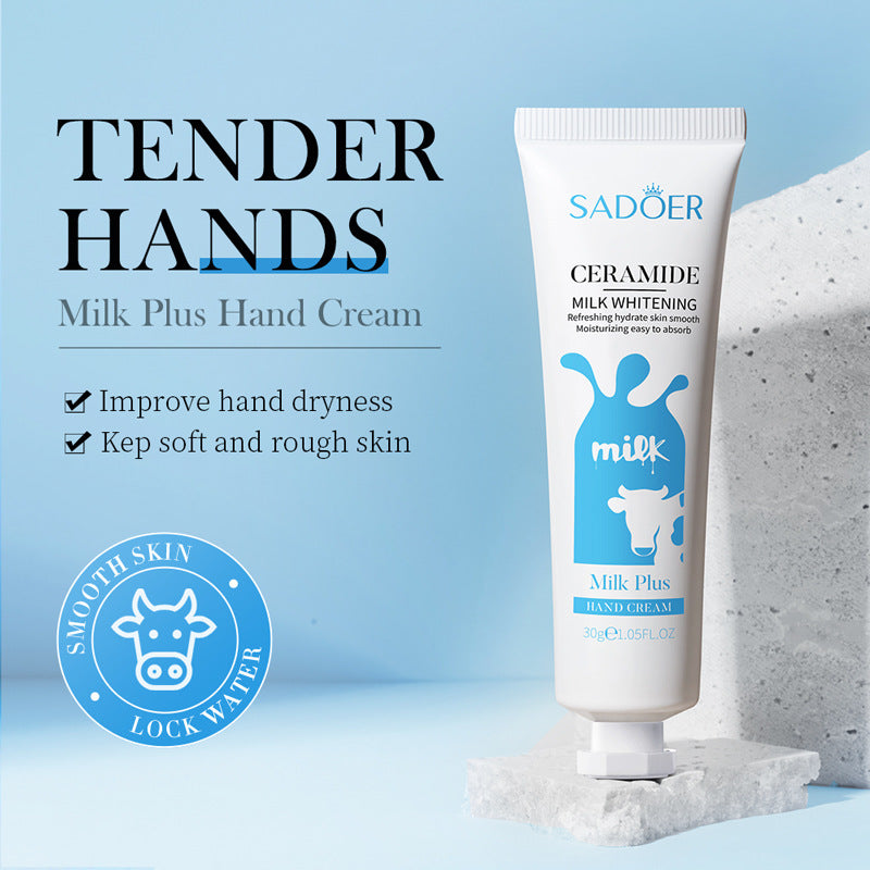 Milk Hand Cream SADOER Beirun Refreshing Hydrating Moisturizing Hand Cream Cross-Border Wholesale