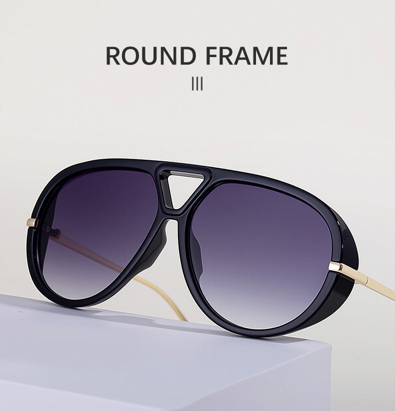 2025New Style Toad Sunglasses for Women, European and American High-End Retro Punk Style Sunscreen Sunglasses for Men, Trendy Eyewear shades