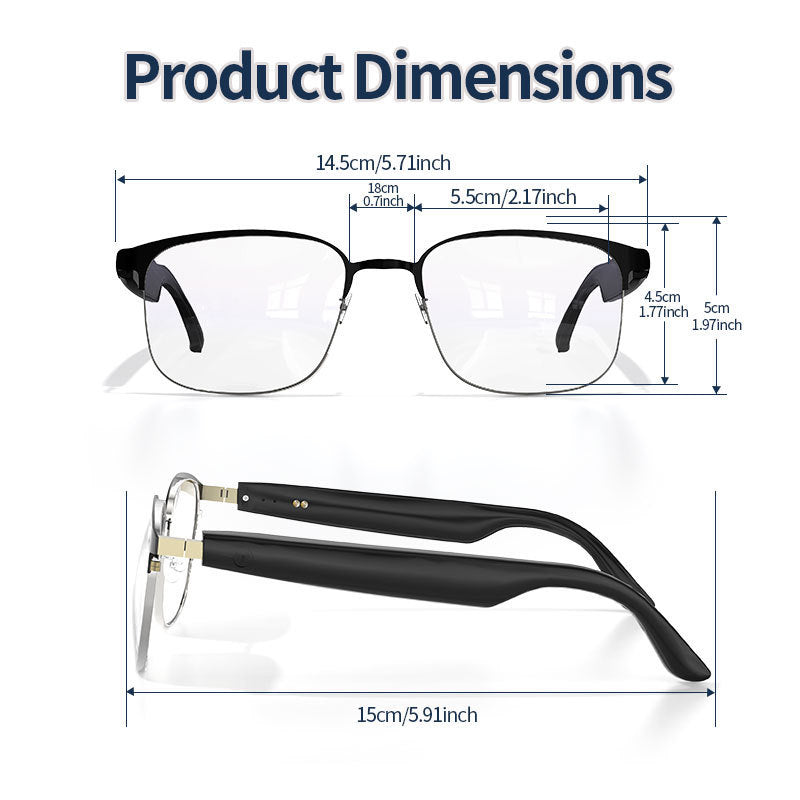 New Trending Smart AI Bluetooth glasses with UV protection TWS Bluetooth Earbuds Smart
