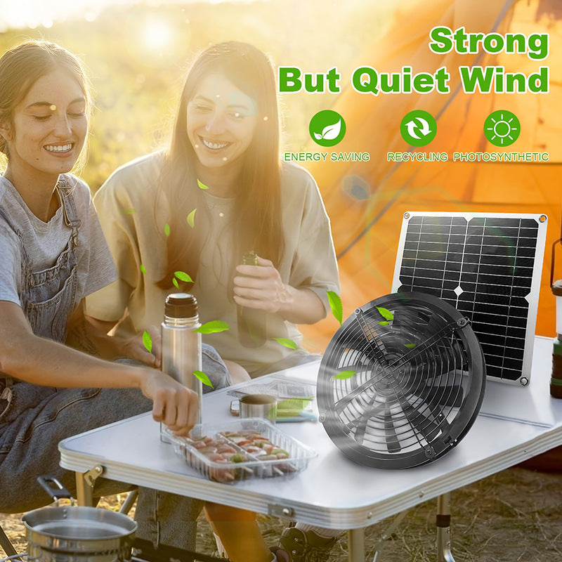 Factory Direct Solar Panel Kit Exhaust Fan Solar Photovoltaic Panel Suitable for Outdoor Chicken Coops Greenhouses Warehouses