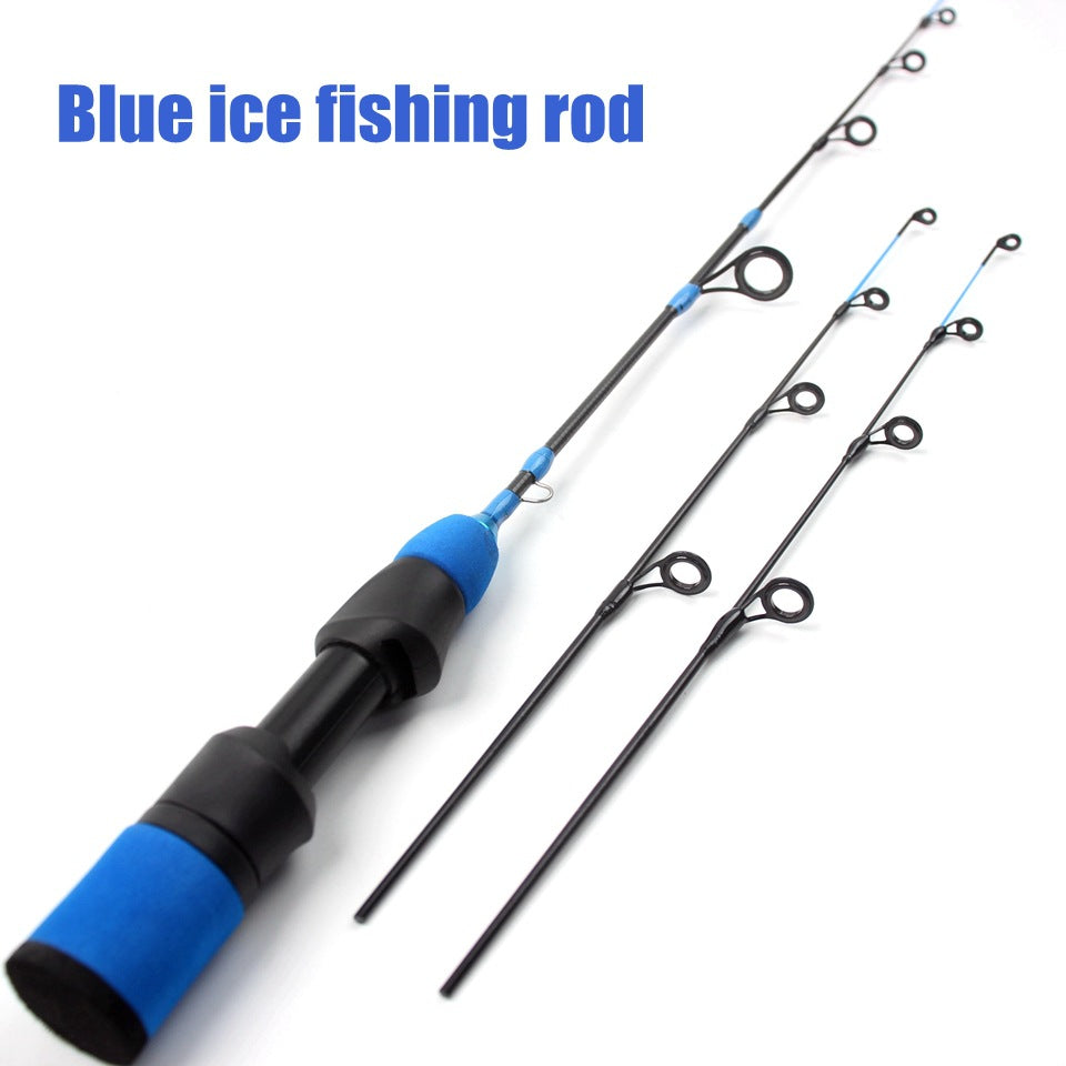 55cm3Carbon Fiber Ice Fishing Rod Ultra Soft Ultra Light Portable Winter Fishing Rod European and American Winter Fishing