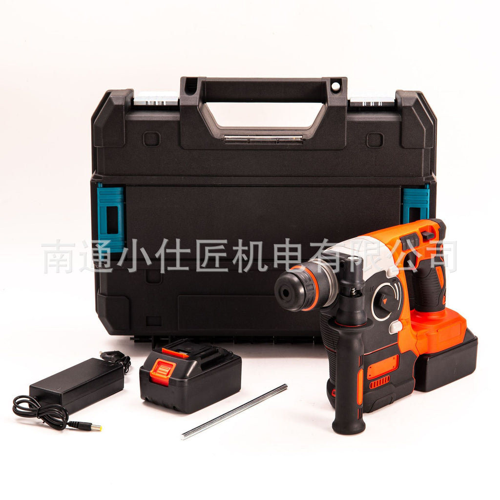 Rechargeable Rotary Hammer Cordless Concrete Drilling Brushless Lithium Battery Heavy-Duty Variable Speed Electric Hammer Electric Pickaxe