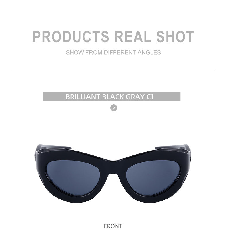 European and American Millennium Y2K Cat Eye Sunglasses Women's Cycling Windproof Sunglasses Women's Glasses Wholesale sunglasses