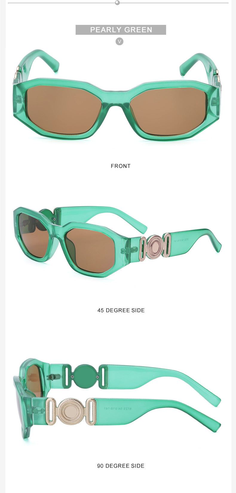 2025New Small Square Frame Sunglasses European and American Trendy Head-Shaped Polygonal Glasses Small Frame Sunglasses for Men