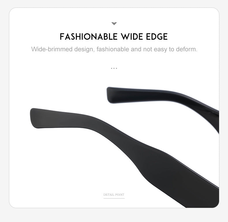 Korean Style gm Big Brand Same Style Sunglasses for Women Small Frame Hanging Ring Sunglasses for Men ins Diamond-encrusted Sunscreen Internet Celebrity Sunglasses