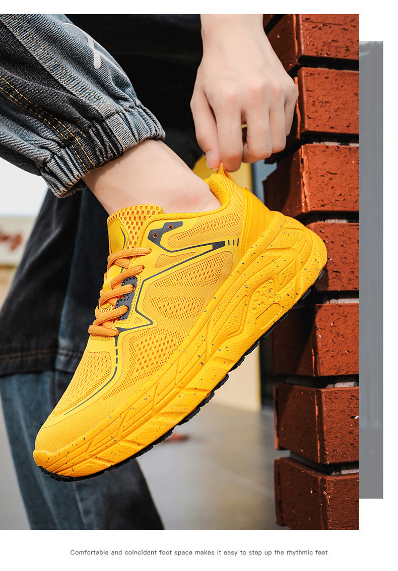 Dropshipping Couple Casual Sports Shoes Student Running Shoes Marathon Running Shoes Jacquard Foreign Trade Live Streaming Men's Shoes