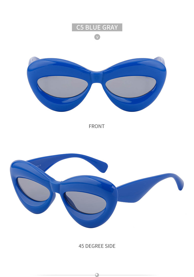 European and American Style Lip Sunglasses for Women Fashionable Party Quirky Personality Sunglasses Women's Glasses Wholesale Street Style Sun Protection