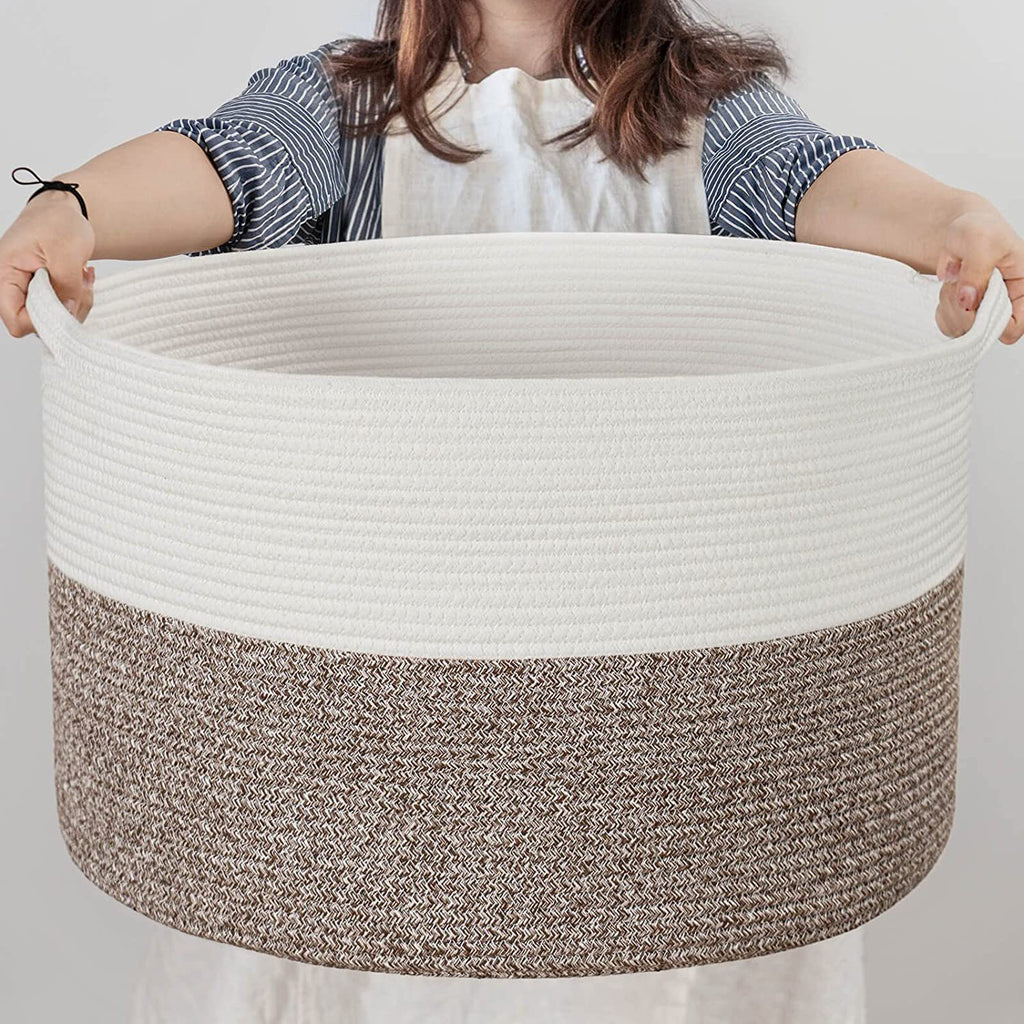 Woven Storage Basket Laundry Basket Dirty Clothes Basket Miscellaneous Children's Toy Organizer Foldable