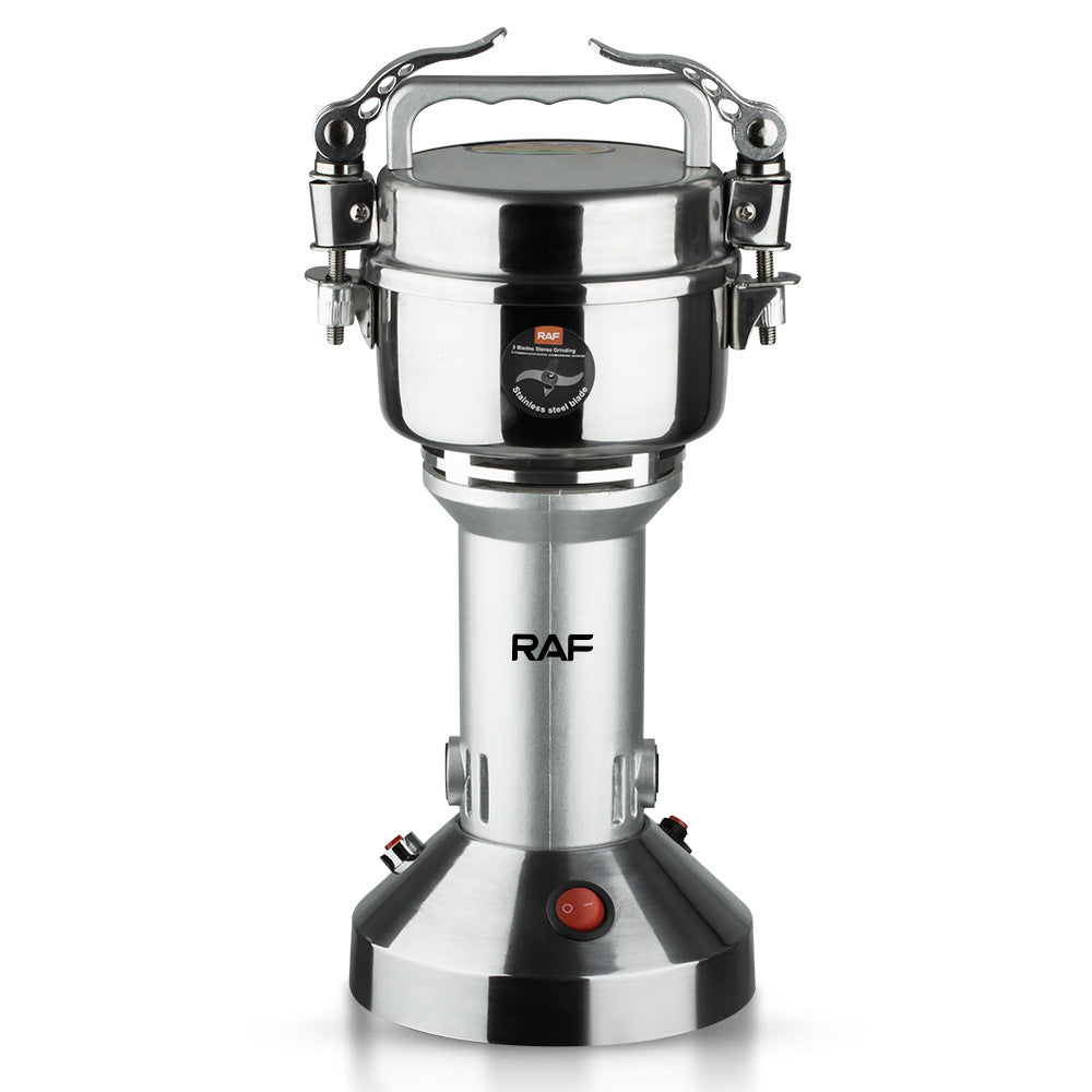 RAF European Standard Household and Commercial Electric Grinder for Dry Grinding Grains, Herbs, and Coffee
