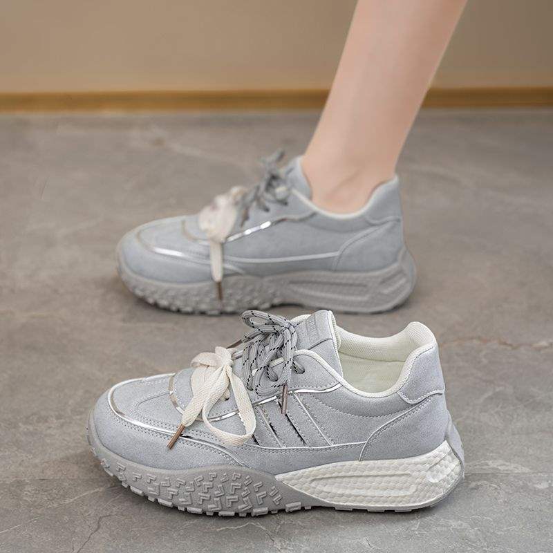 2025Summer women's shoes new breathable shoes for women ins Korean Style Versatile Thick-Soled Sneakers Casual Dad Trendy Shoes
