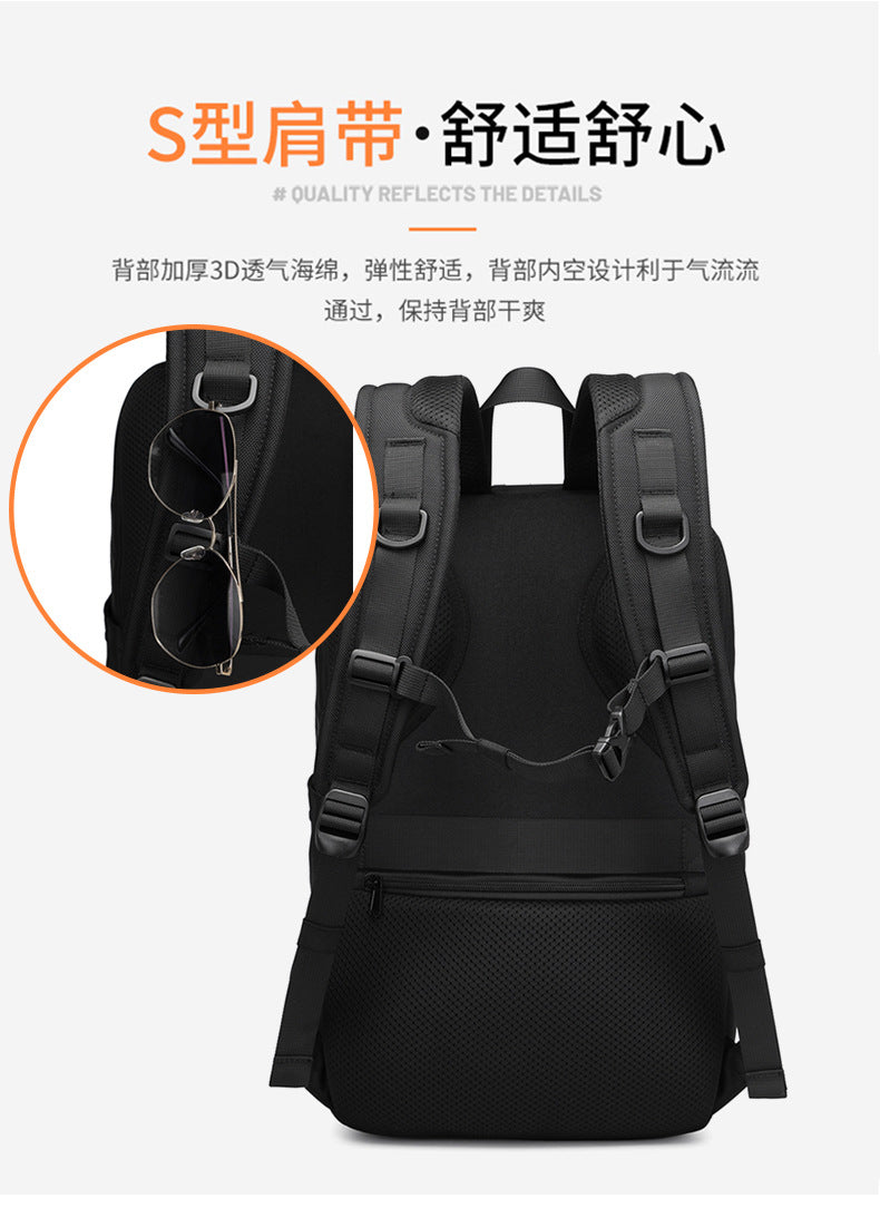 OZUKO Backpack Men's College Student Bag Lightweight Waterproof Large Capacity Casual Sports Computer Commuting Backpack