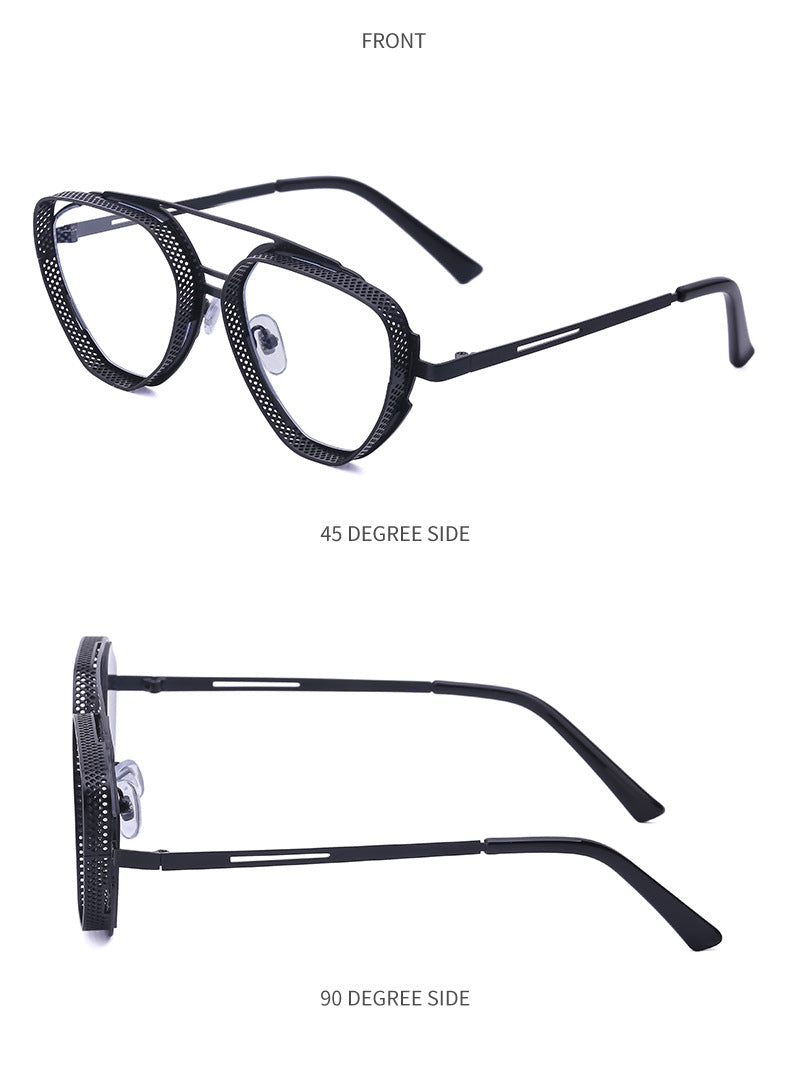 New Hollow Sunglasses for Men, European and American Retro Steampunk Irregular Sunglasses, Fashion Glasses sunglasses