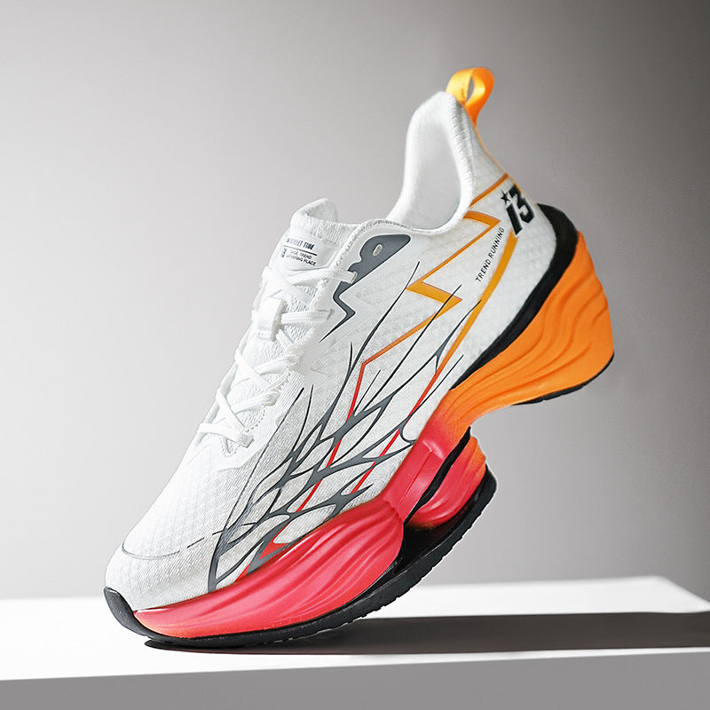 Foreign Trade Professional Marathon Training Sports Shoes Men's Trendy Shoes Couple's Casual Versatile Comfortable Cushioned Running Shoes