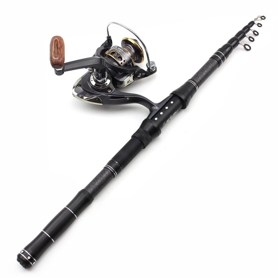 Ultra-short Portable European Carp Fishing Set Fishing Gear Combination European and American Fishing Rod Sea Rod Can Be Used FBA
