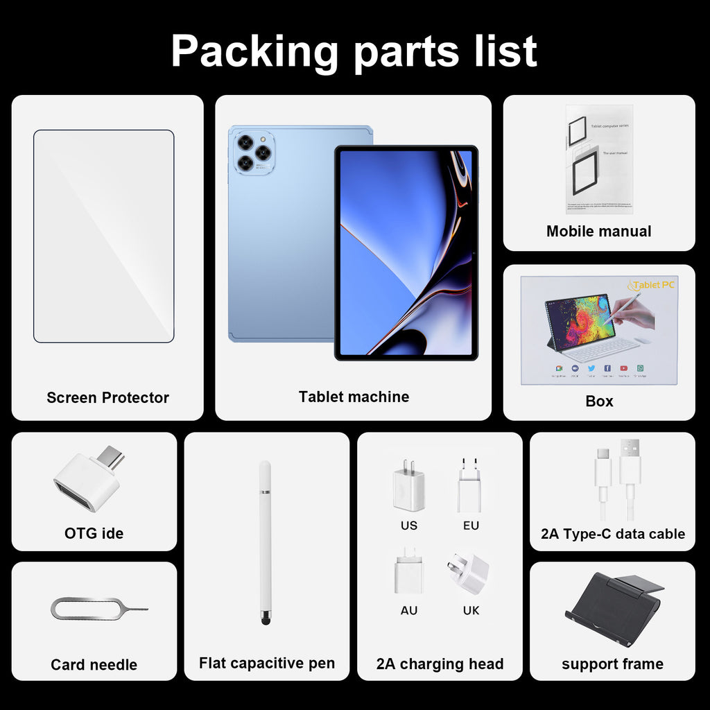 New model factory exclusive Pad 16 Pro Android Smart Tablet PC10Supports inch screen WiFi Bluetooth