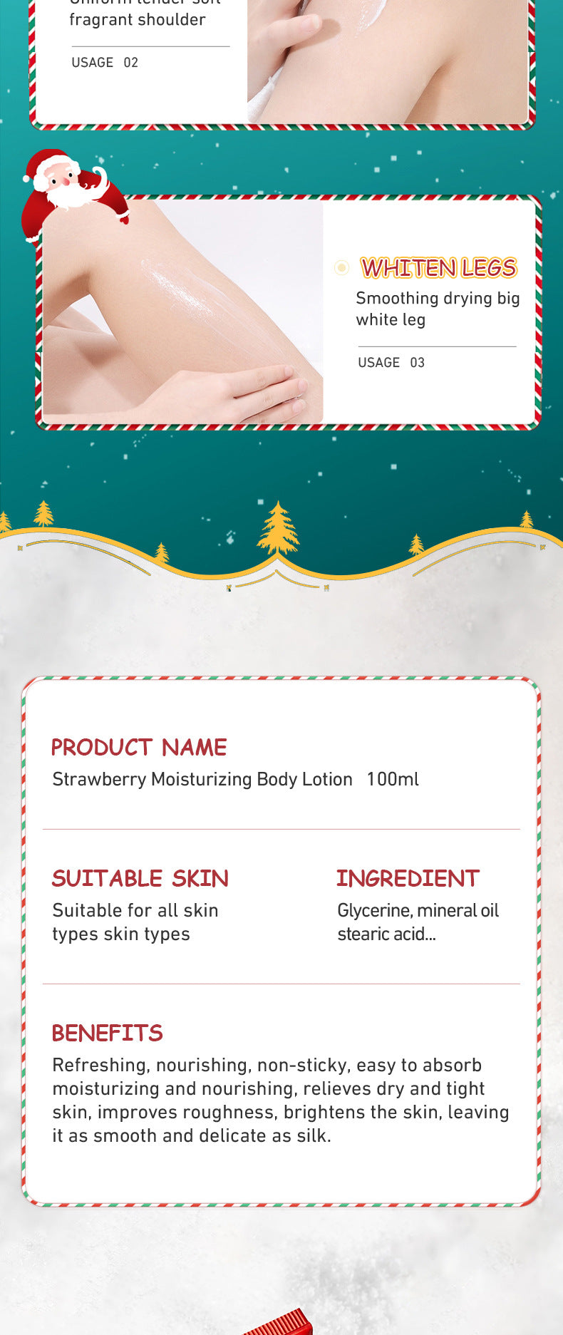 Avocado Moisturizing Body Lotion SADOER Autumn and winter moisturizing body cream cross-border foreign trade wholesale