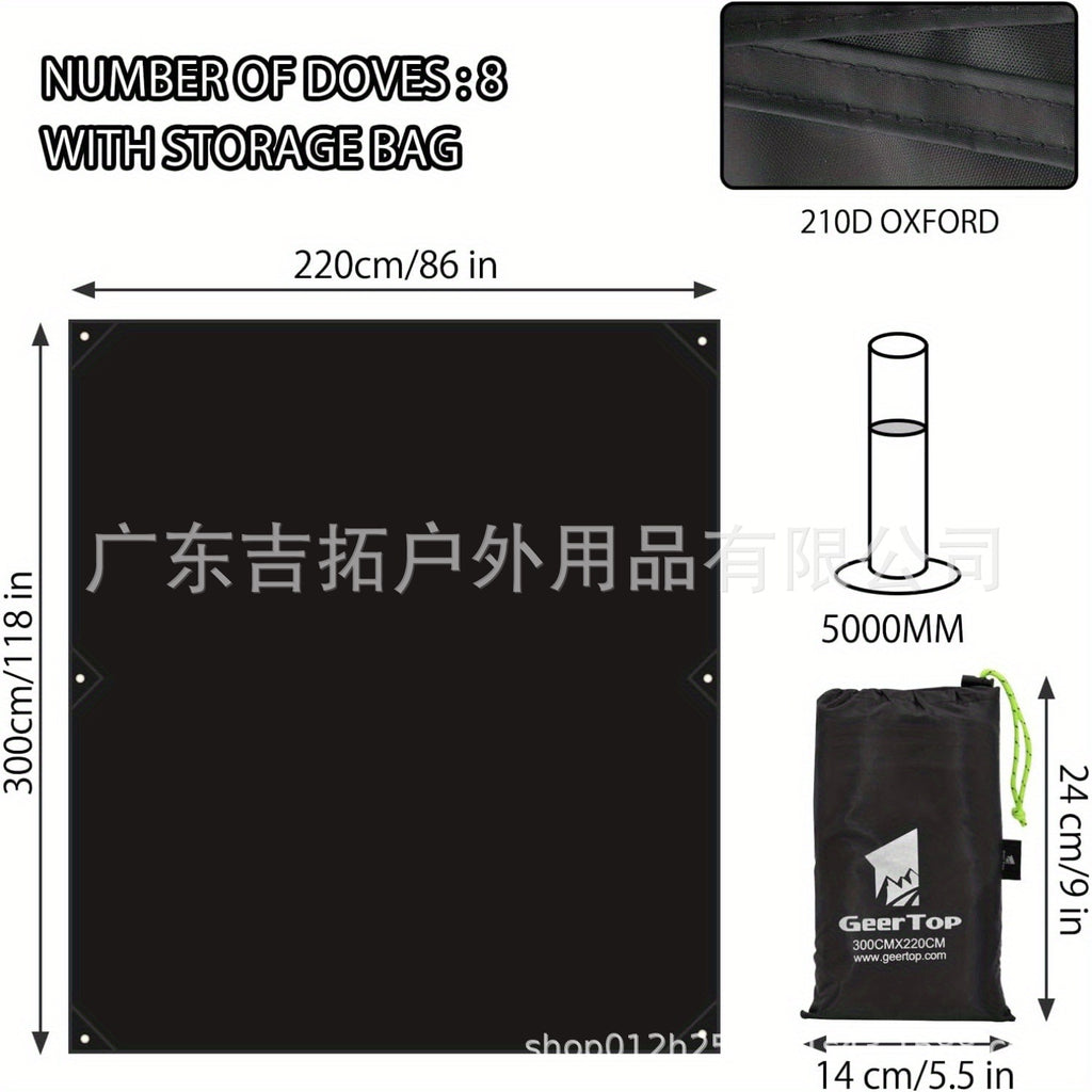 Family Camping Extra Large Outdoor Picnic Mat Camping Mat Moisture-Proof Mat Oxford Cloth Picnic Mat Travel Supplies