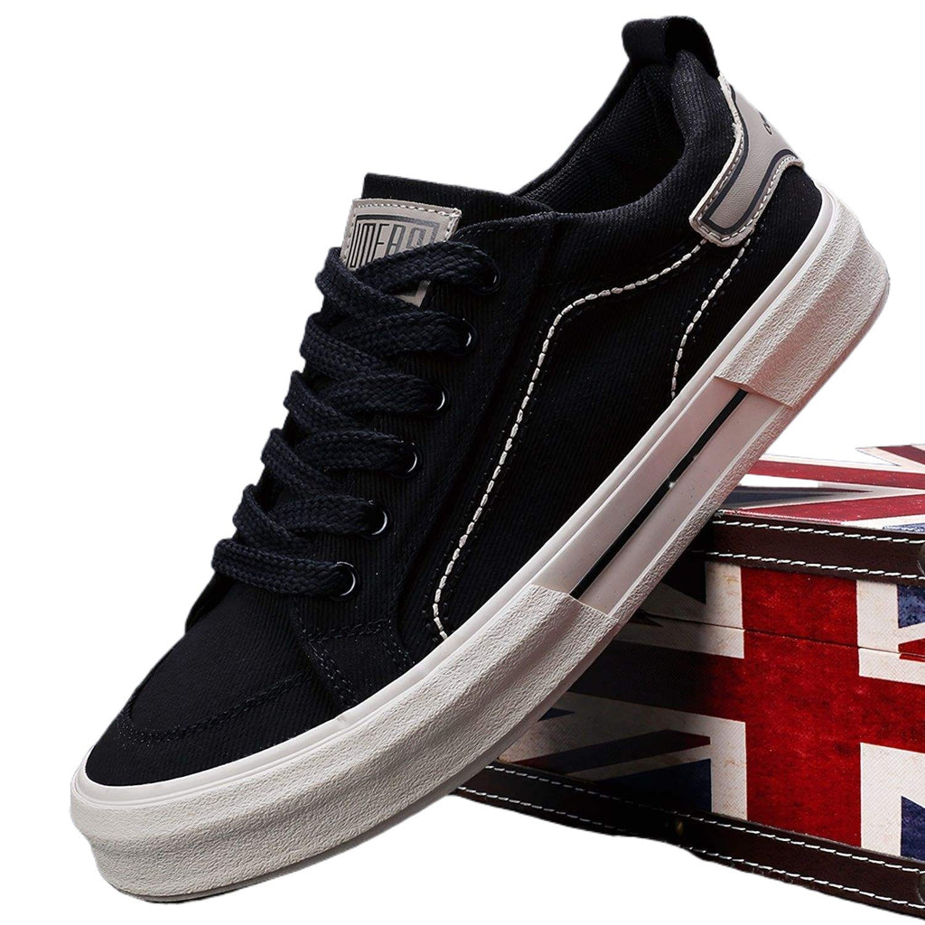 2025Autumn New Men's Shoes Low-top Breathable Flat Sneakers Men's Casual Shoes Korean Style Versatile Canvas Shoes