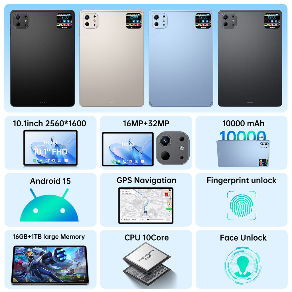 New Hot-Selling Tablet Computers10.1Inch Pro 13 Android16+1TB HD Screen Wholesale Southeast Asia