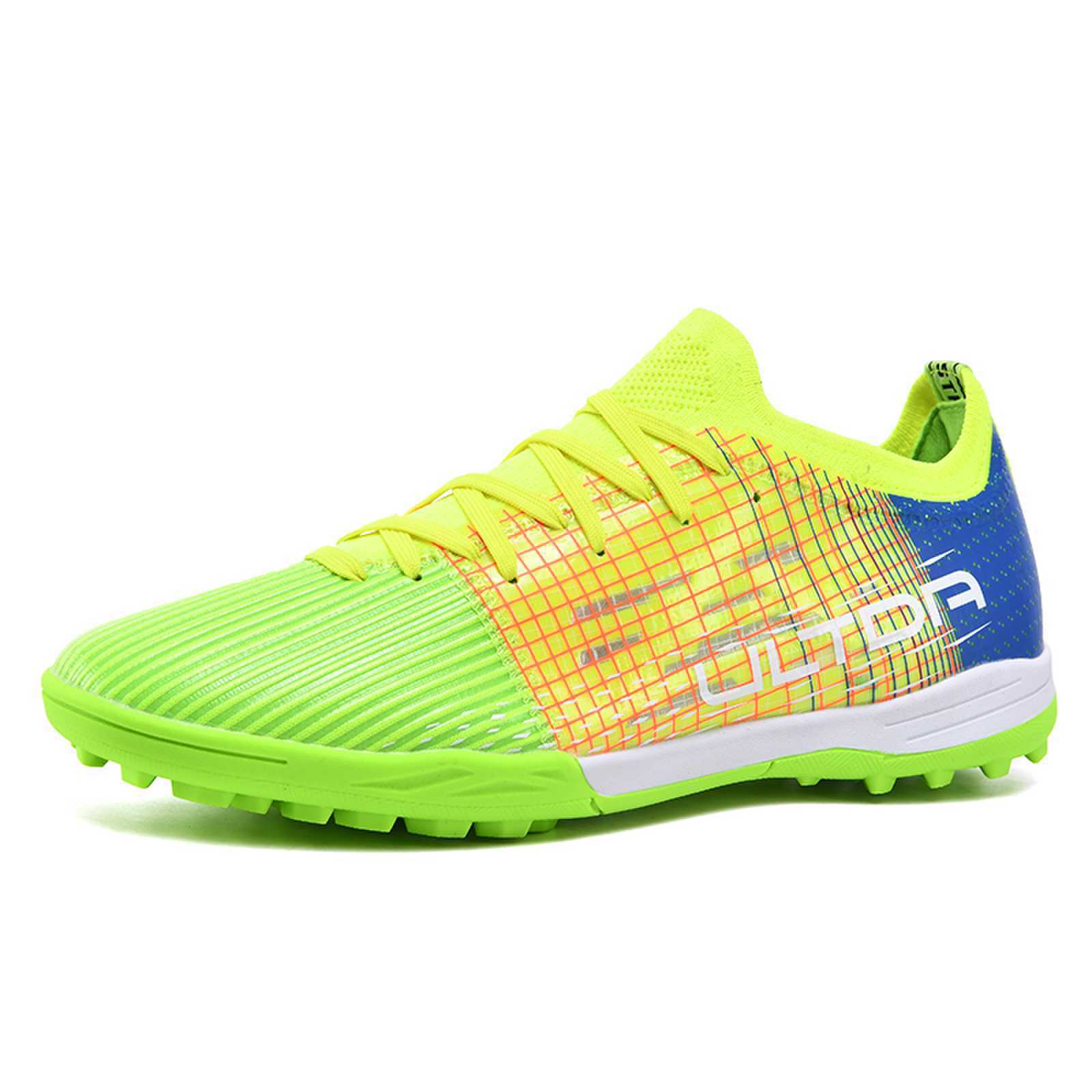 C Luo Professional High-Top Soccer Shoes Male AG Long Spike Youth Student Campus Competition Training Sneakers