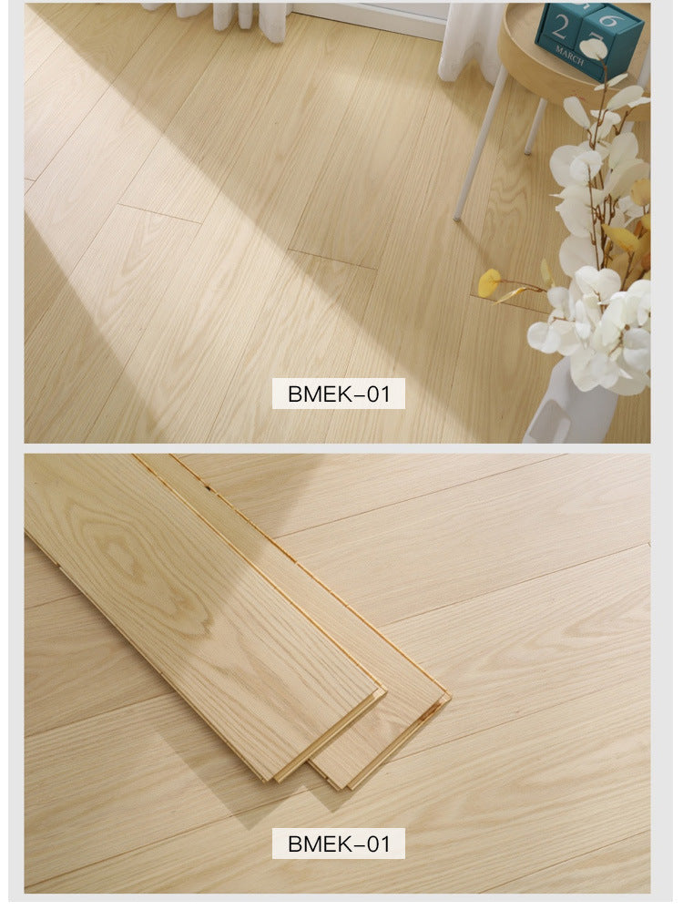 1.9North American Oak AB3.0mm Pure Three-Layer Solid Wood Composite Flooring, Floor Heating, Moisture-Proof, Locking Three-Layer Flooring