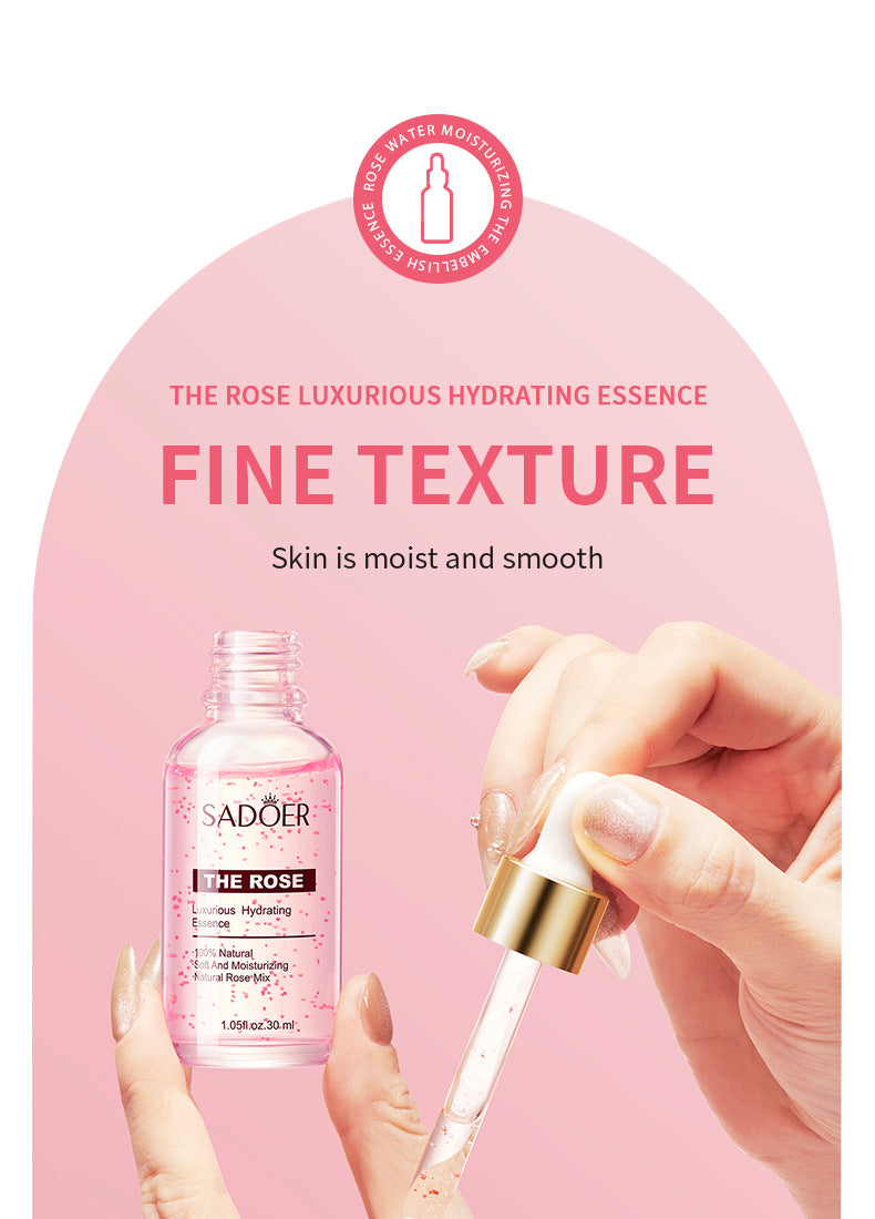 Full English Plant Essence Serum SADOER Aloe Vera Rose Chamomile Hydrating Moisturizing  Foreign Trade Wholesale