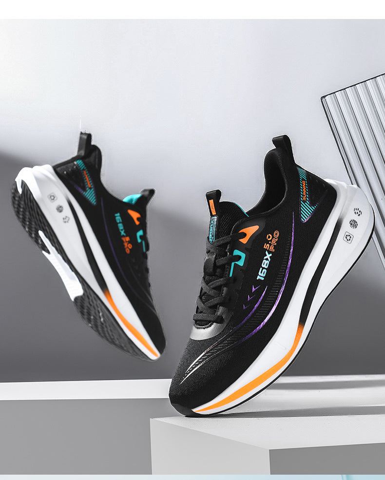 2025Large Size Marathon Running Shoes for Men and Women, Outdoor Aerobic Running, Lightweight and Breathable, Student Physical Test Running Shoes