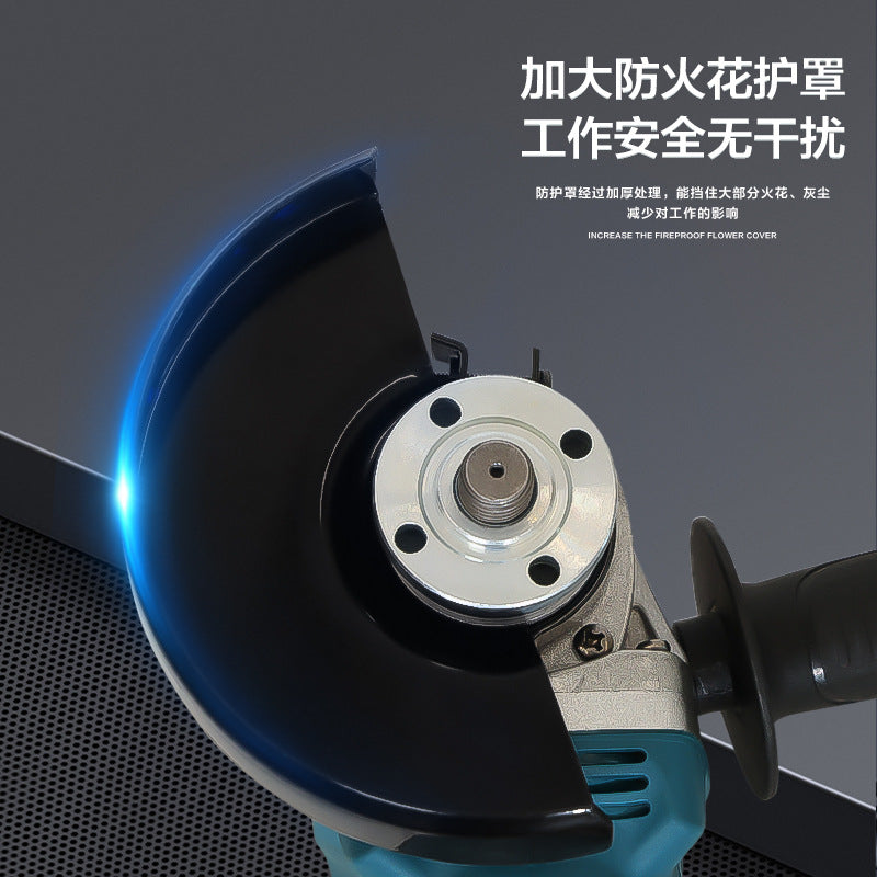 Multifunctional Lithium Battery Brushless Electric Angle Grinder Polisher Cutting Machine Rechargeable Durable Grinding Machine Electric
