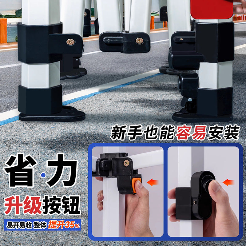 Thickened Four-Corner Tent Stand Hexagonal Outdoor Stall Use Rain Shelter Frame Sunshade Umbrella Stand Foldable Telescopic Canopy