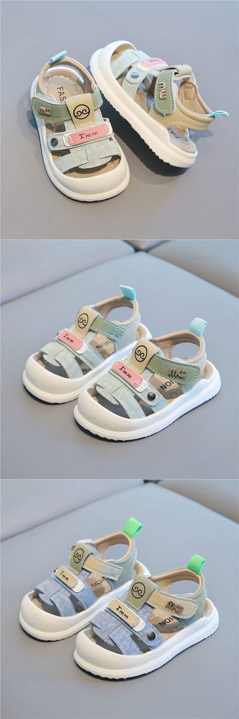 Baby Sandals Boys Summer Toddler Shoes Soft Sole Anti-Slip Baby Sandals1One2-3Functional sandals for girls aged [age]