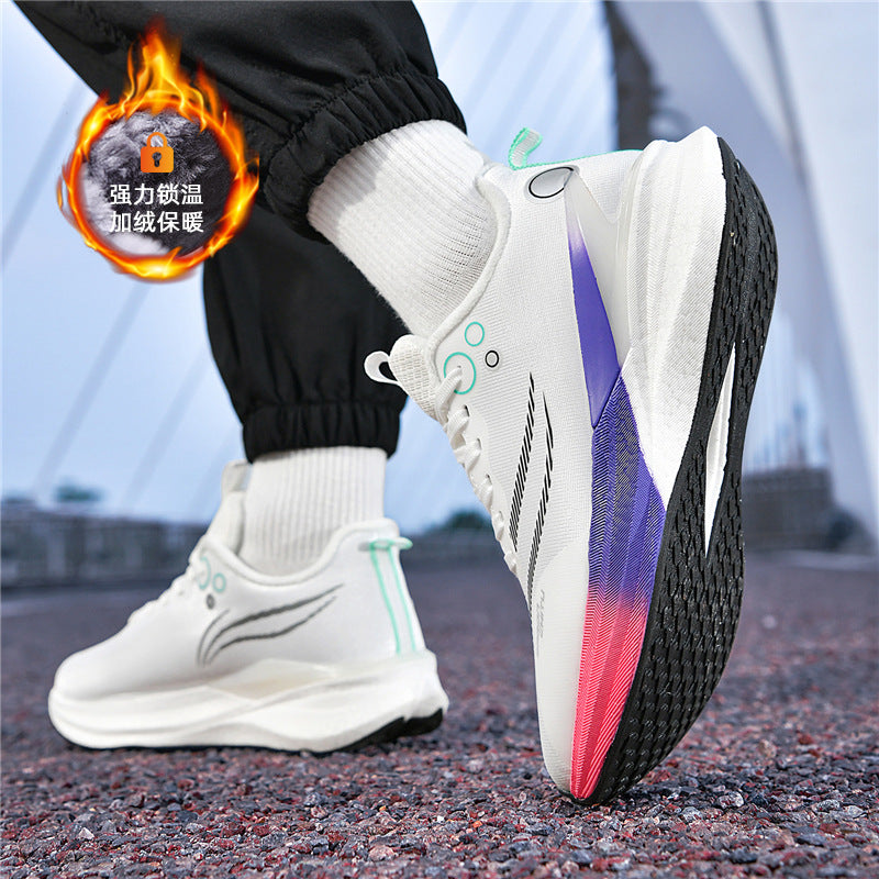 Red Rabbit8pro Running Shoes2025New style fleece-lined warm shock-absorbing sports shoes casual real carbon plate racing running shoes