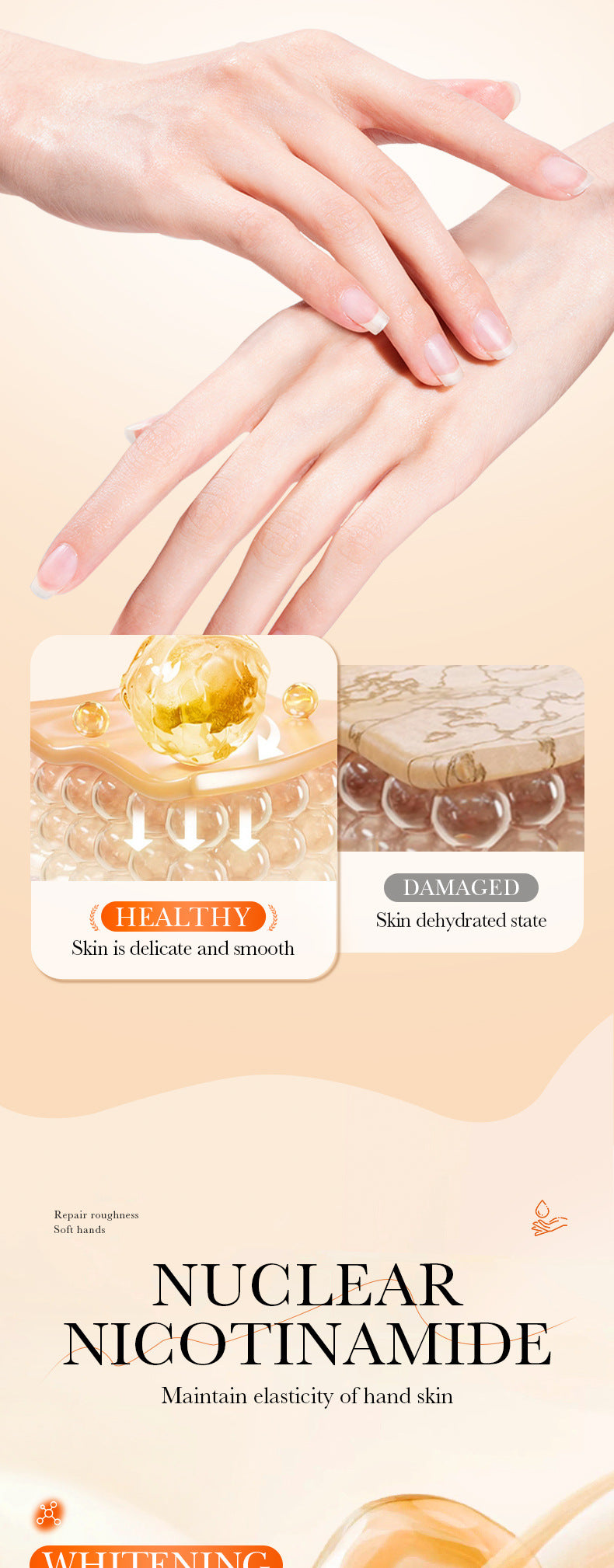 Full English Whitening Hand Cream100gSADOER Hydrating and Moisturizing Anti-Cracking Autumn and Winter Hand Cream  Wholesale