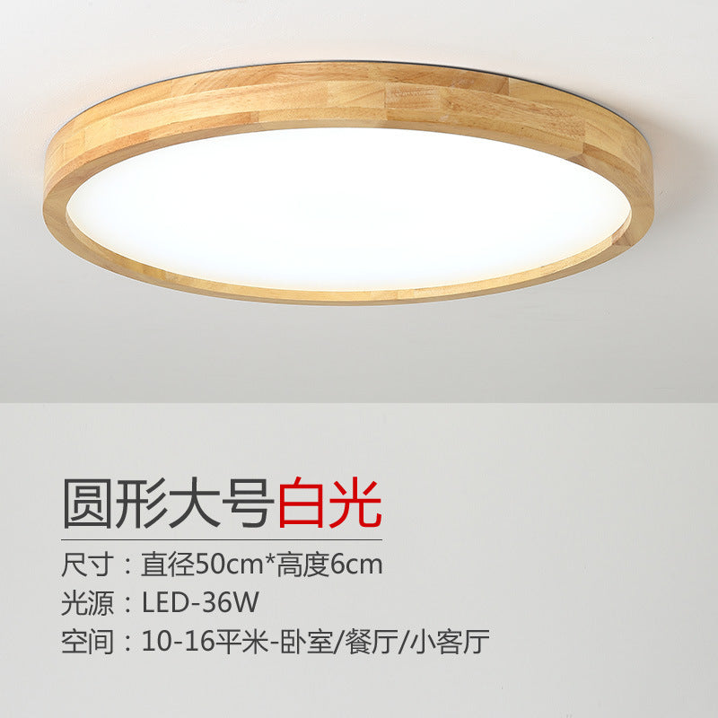 Log led Ceiling Lamp Living Room Balcony Tatami Wabi-Sabi Style Japanese Style Wood Art Corridor Nordic round bedroom