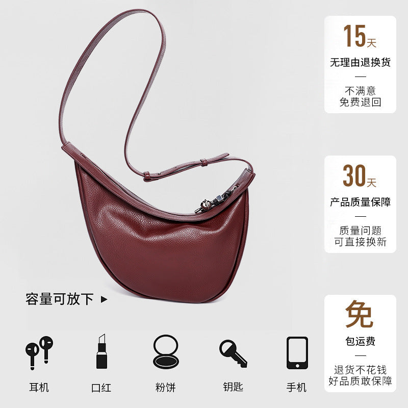 New Fashion Women's Dumpling Bag, Unique Design Casual Women's Chest Bag, Trendy Versatile Single Shoulder Crossbody Underarm Bag